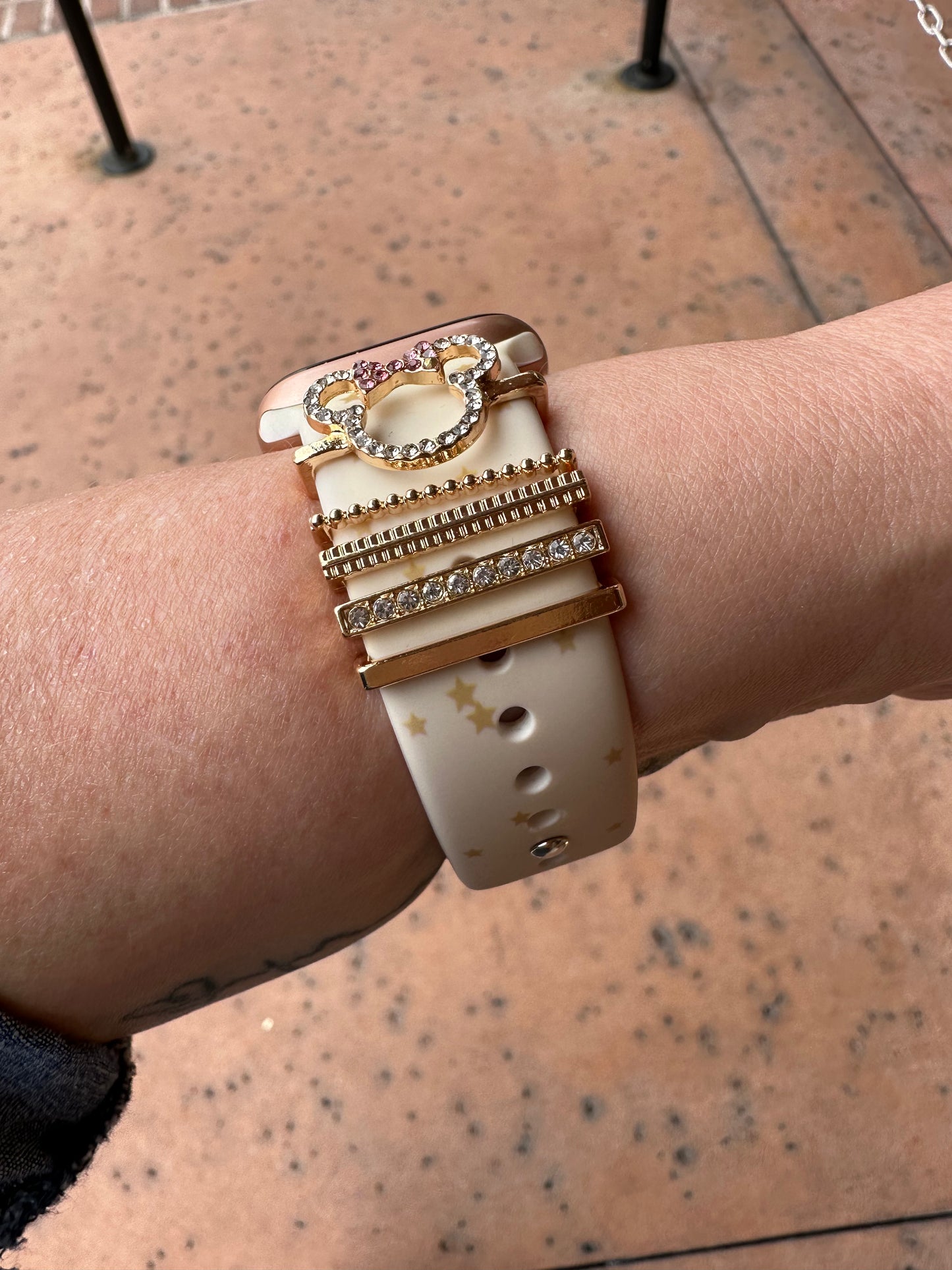 Magical Minnie CZ Watchband Huggie Set