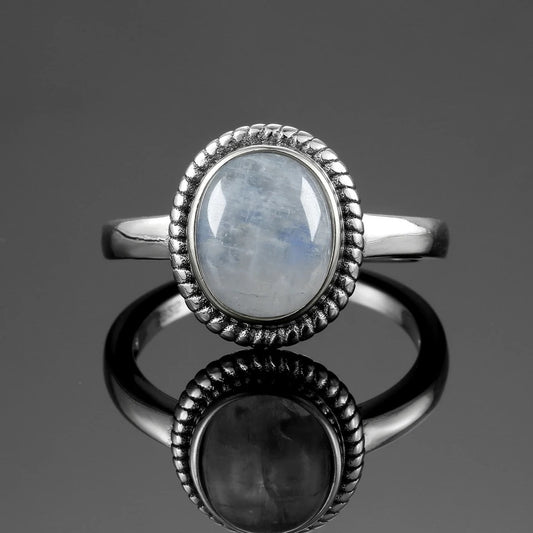 Oval Moonstone Ring