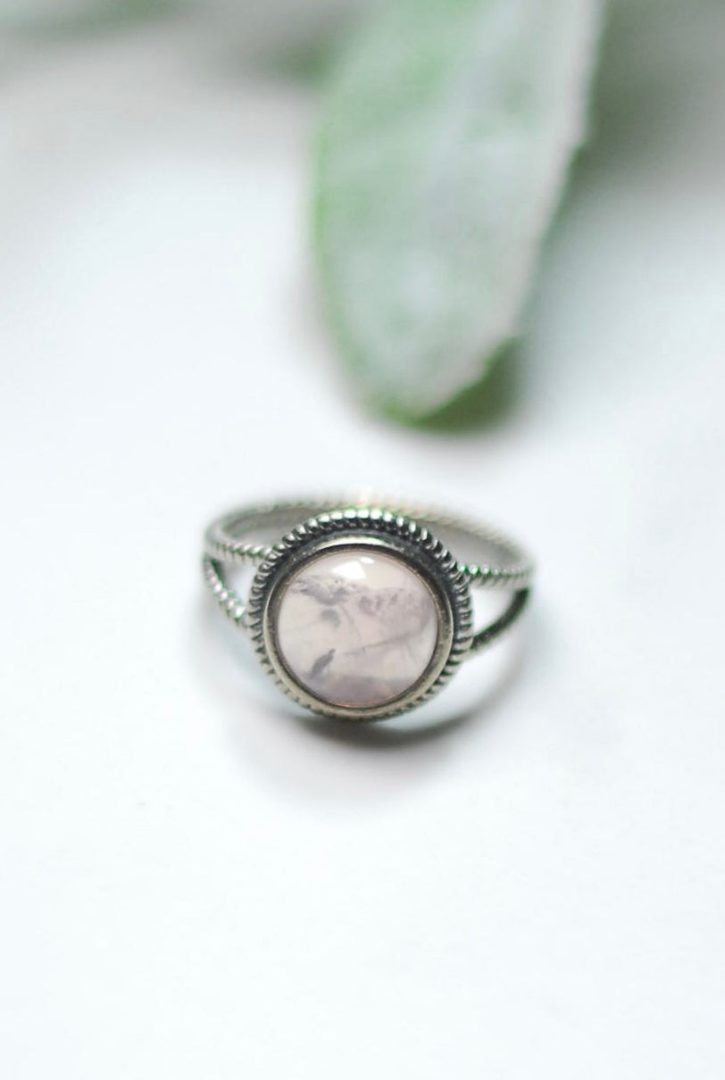 Olivia Pink and Silver Ring