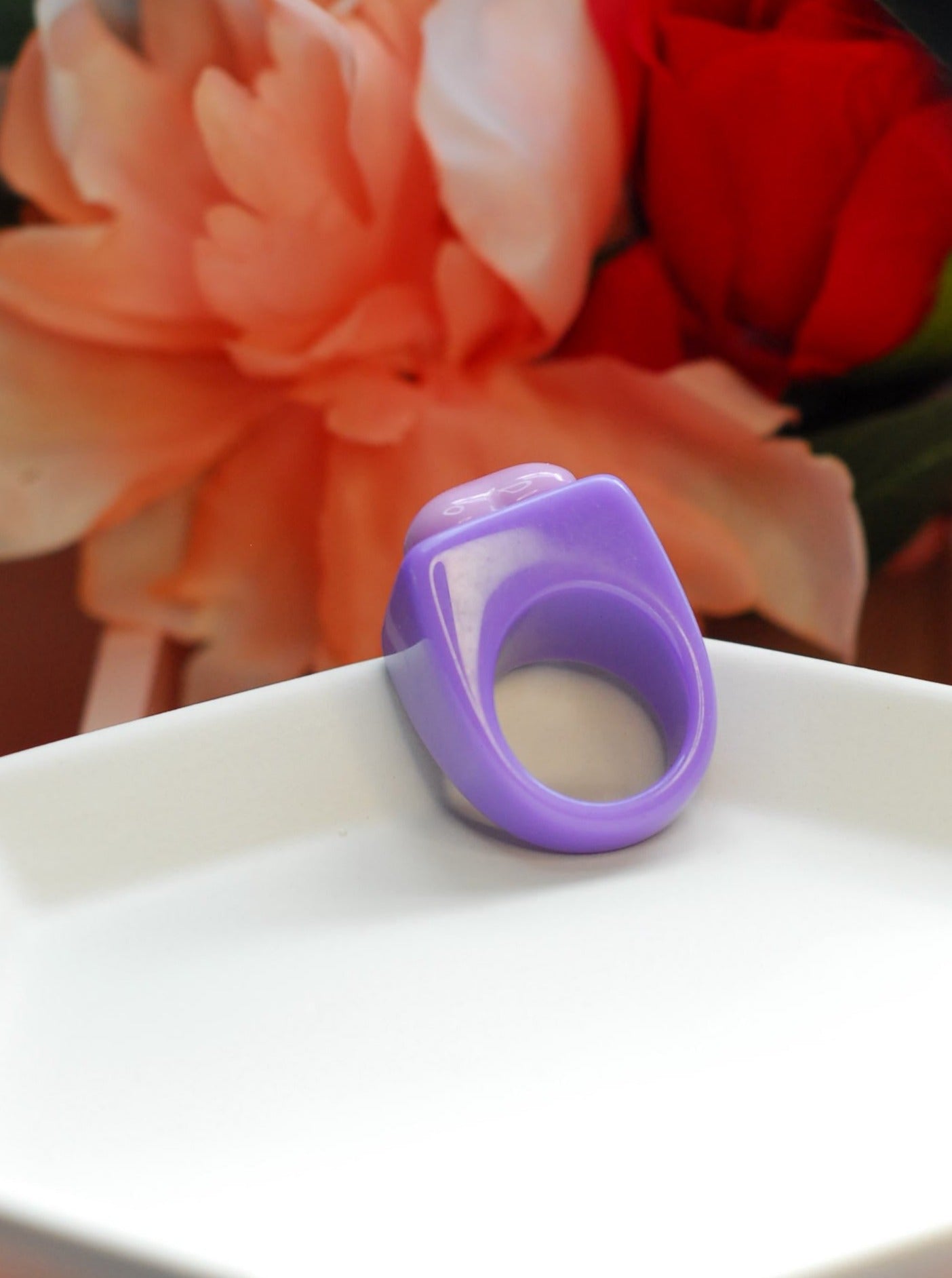 Purple Heart Biggie Ring