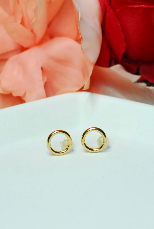 Gold Circle Studs